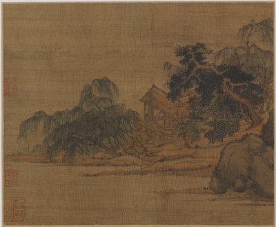 Pavillon sur un promontoire boisé - Unbekannt