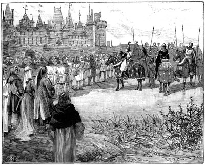 Philippe le Bel passant en revue cinq mille Parisiens prêts à porter les armes, vers 1285-1314 1882-1884 - Unbekannt
