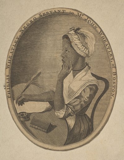 Phillis Wheatley, servante noire de M. John Wheatley de Boston, vers 1773 - Unbekannt