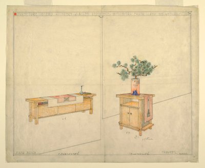 Banc de piano et tabouret, Résidence Henry J. Allen, Wichita, KA, 1917 - Unbekannt