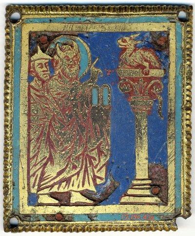 Plaque avec Moïse, Aaron et le serpent d