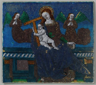 Plaque avec la Vierge et l