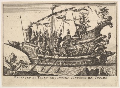 Planche 13 : Argonautes Méléagre et Tydée conduits par Cupidon, 1664 - Unbekannt