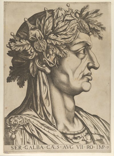 Planche 7: Servius Galba de profil à droite, extrait de 