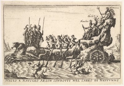 Planche 9 : Argonautes Hicleus et Naucleus menés dans le flot de Neptune - Unbekannt