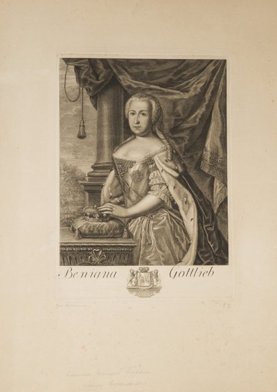 Portrait de Benigna Gottlieb von Biron 1703-1782, duchesse de Courlande - Unbekannt