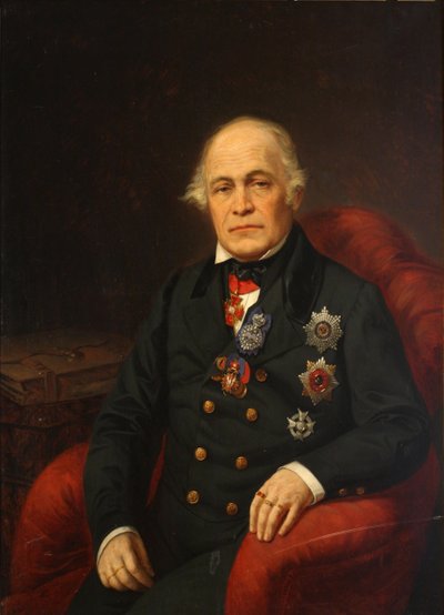 Portrait du comte Dmitry Nikolaïevitch Bludov, milieu du XIXe siècle - Unbekannt
