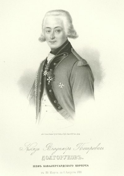 Portrait du comte Vladimir Petrovich Dolgorukov 1773-1817 - Unbekannt