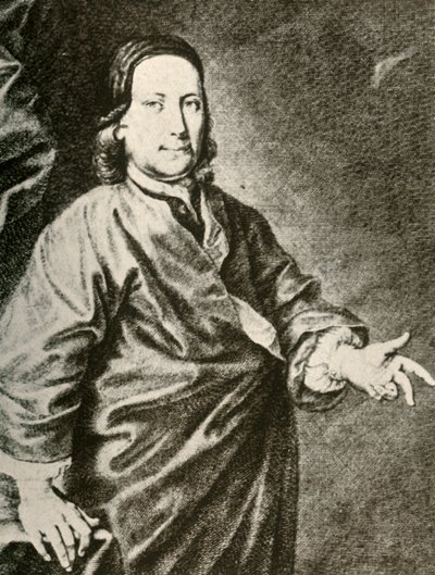 Portrait du comte Zinzendorf en robe de prédicateur, vers 1740, 1937 - Unbekannt