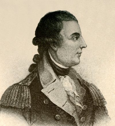 Portrait du général Montgomery, montrant une cravate en soie noire, cheveux en queue - Unbekannt