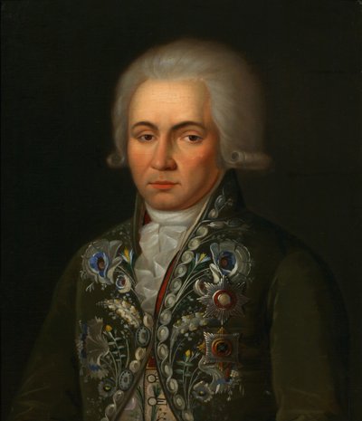Portrait du poète Gavrila R. Derzhavin 1743-1816, années 1790 - Unbekannt