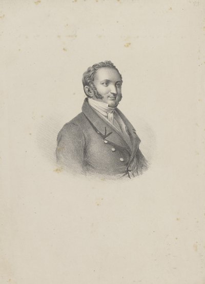 Portrait du compositeur Gioachino Antonio Rossini, 1826 - Unbekannt