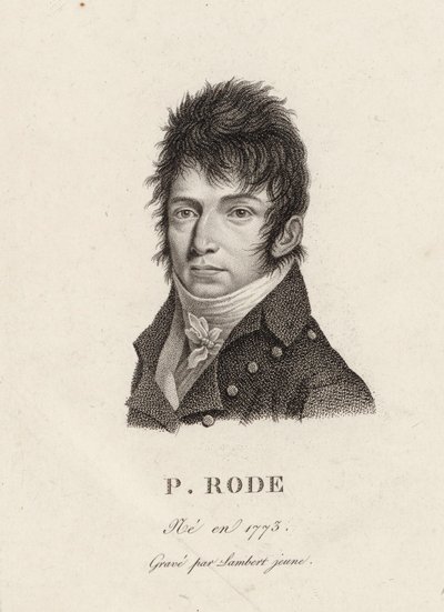 Portrait du compositeur Pierre Jacques Joseph Rode 1774-1830 - Unbekannt