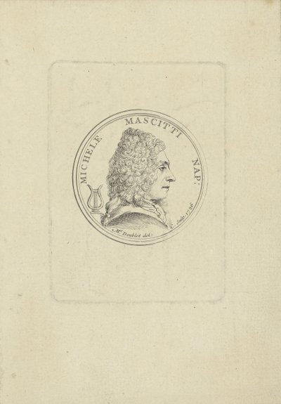 Portrait du violoniste et compositeur Michele Mascitti 1663-1760, 1726 - Unbekannt