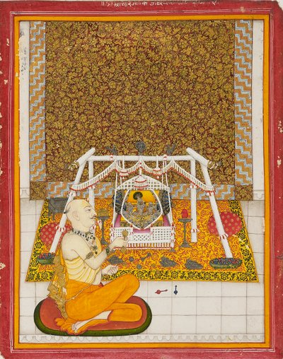 Prêtre à un sanctuaire de Krishna, vers 1831 - Unbekannt