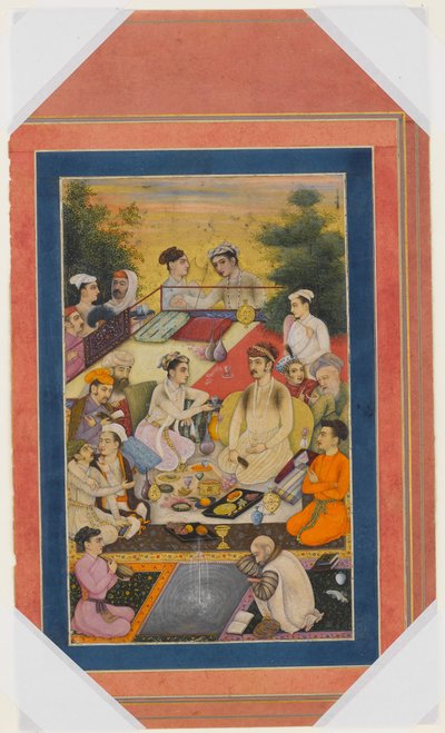 Prince festoyant sur un balcon, Folio de l