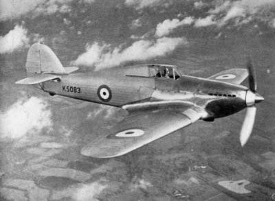 Prototype Hawker Hurricane testé en vol par le lieutenant de vol PWS Bulman, vers 1935 1941 - Unbekannt