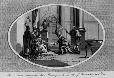 La reine Anne recevant l