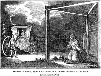 La reine Henriette Marie 1609-1669 faisant pénitence à Tyburn - Unbekannt