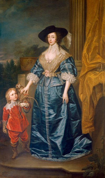 Reine Henriette Marie et le nain Sir Jeffrey Hudson - Unbekannt