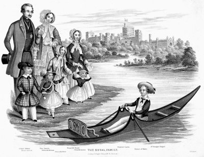 La reine Victoria et le prince Albert avec leurs six enfants aînés, vers 1850 - Unbekannt