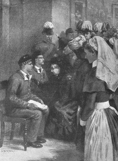 La reine Victoria conférant la Croix de Victoria aux héros de Dargai, 14 mai 1898, 1901 - Unbekannt