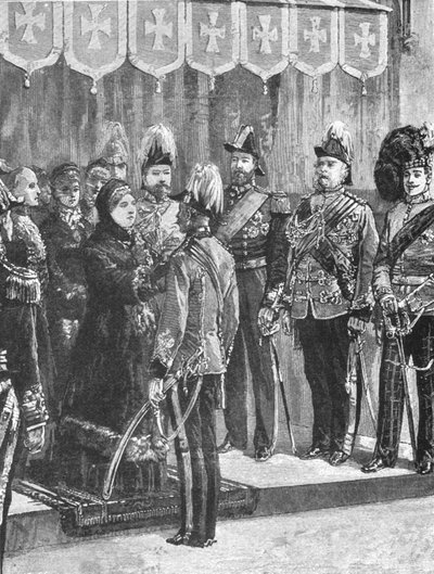 La Reine Victoria décorant des Officiers...à Windsor, 8 décembre 1879 - Unbekannt