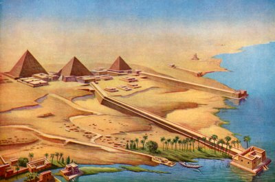Reconstruction des trois pyramides d
