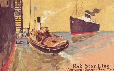 Paquebot Red Star Line et tender - Unbekannt