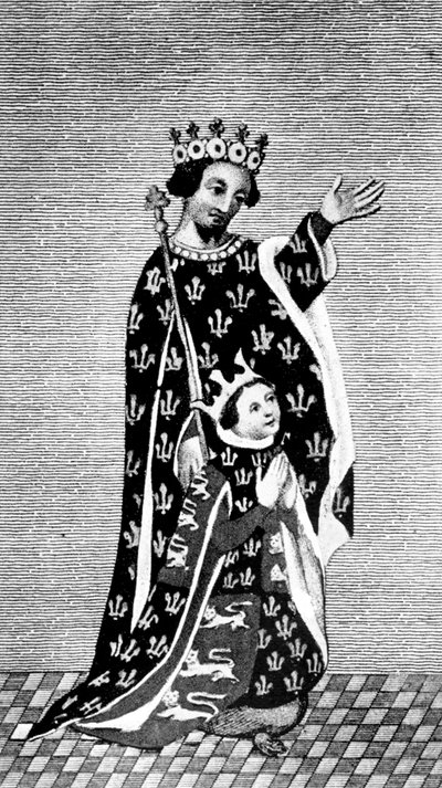 Richard II et son père, le Prince Noir, 14e siècle, 1910 - Unbekannt