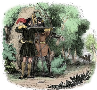 Robin des Bois, héros légendaire et hors-la-loi anglais et champion des pauvres, début du 19ème siècle - Unbekannt