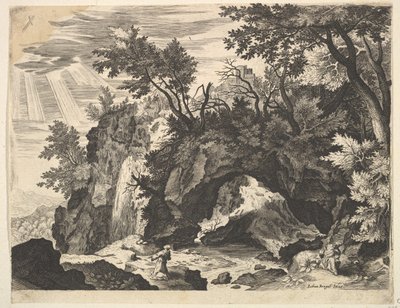 Paysage Rocheux avec la Stigmatisation de Saint François (copie inversée) - Unbekannt