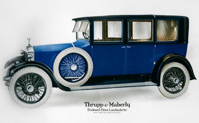 Landaulette Rolls-Royce avec cloison derrière le conducteur, vers 1910-1929 - Unbekannt