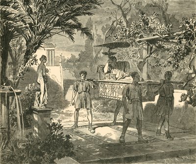 Scène de jardin romain, 1890 - Unbekannt