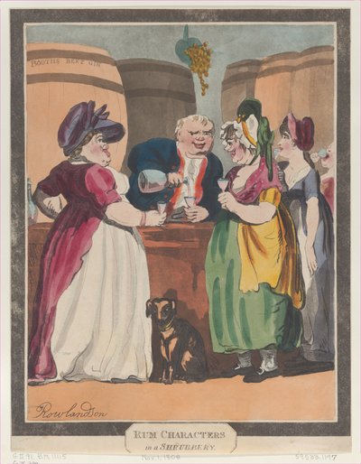 Personnages excentriques dans un bosquet, 1er novembre 1808 - Unbekannt