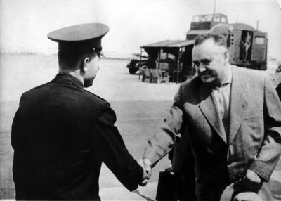 Le cosmonaute russe Youri Gagarine et l