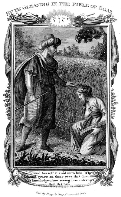 Ruth glanant dans le champ de Boaz, vers 1804 - Unbekannt