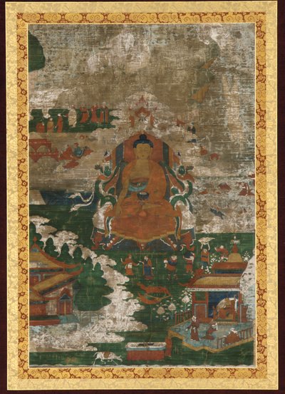Sakyamuni sur son trône, et scènes biographiques, 18ème siècle - Unbekannt