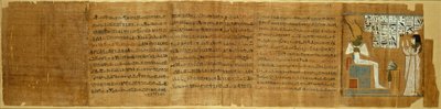Scène du Livre des Morts, Égypte, Troisième Période Intermédiaire, Dynastie 21 env. 1069-945 av. J.-C. - Unbekannt