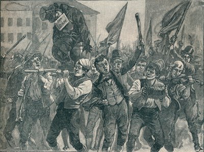 Scène des émeutes de Belfast, XIXe siècle 1906 - Unbekannt