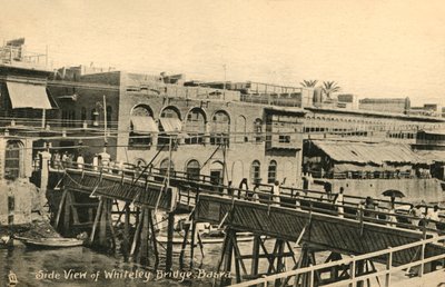 Vue latérale du pont Whiteley, Bassorah, vers 1918-1939 - Unbekannt