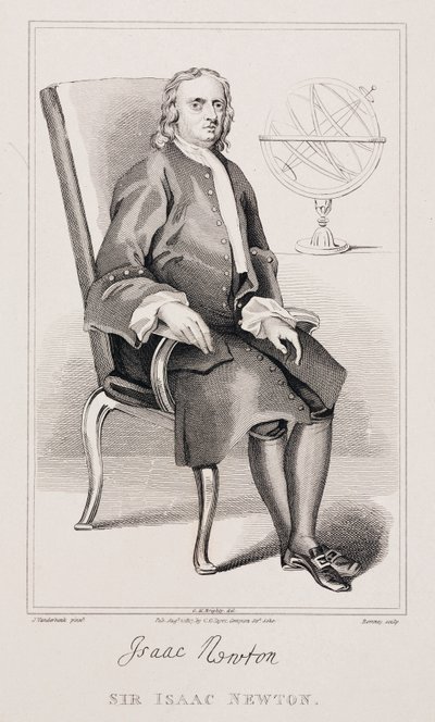 Sir Isaac Newton, mathématicien et physicien anglais, vers 1725 - Unbekannt