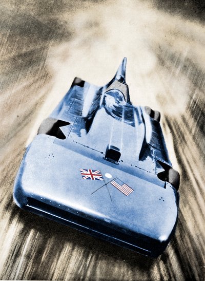 Sir Malcolm Campbell à grande vitesse dans 