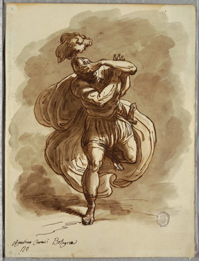 Folio de Carnet de Croquis, Soldat Aveuglé, Détail de la Conversion de Saint Paul, Étude d