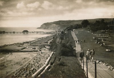 Small Hope Bay et Shanklin Pier, I.W., depuis Cliff Walk, vers 1920 - Unbekannt