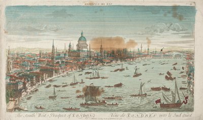 Perspective sud-ouest de Londres, 1760 - Unbekannt