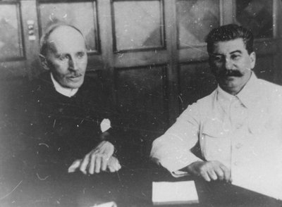 Le leader soviétique Josef Staline avec l
