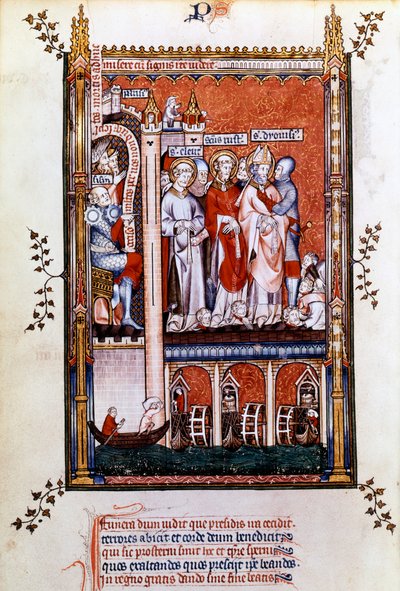 Saint Denis est montré les martyrs, 1317 - Unbekannt