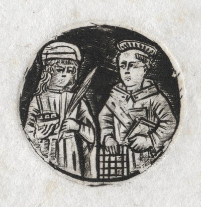 Saint Laurent et Sainte Lucie, vers 1487 - Unbekannt