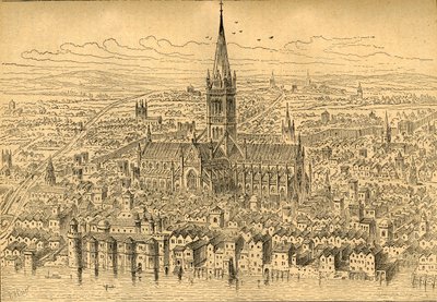 St. Pauls et le quartier en 1540 - Unbekannt